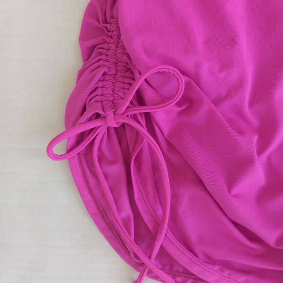 Jantzen Size 6 One Shoulder Skirted One Piece Swimsuit-Metal Details-Lined-Pads - Picture 4 of 12